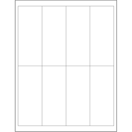 Bondad 2 x 5 in. White Rectangle Laser Labels, 800PK BO2536973